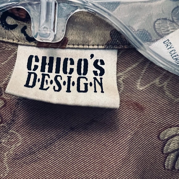 Chicos Design Blazer Jacket Shacket 3 Brown - Picture 3 of 9